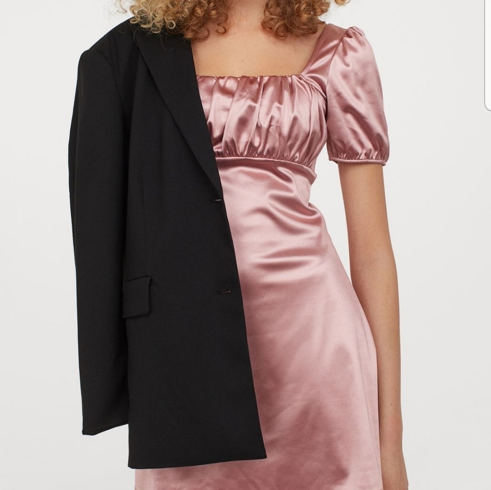 H&M Rose Gold mini dress